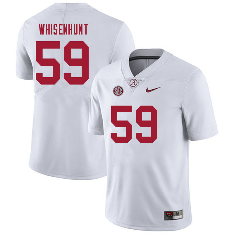Alabama Crimson Tide Men's Bennett Whisenhunt #59 White NCAA Nike Authentic Stitched 2021 College Football Jersey NJ16B52ZR